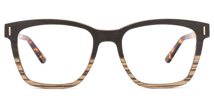 Carlie Square Wood Glasses