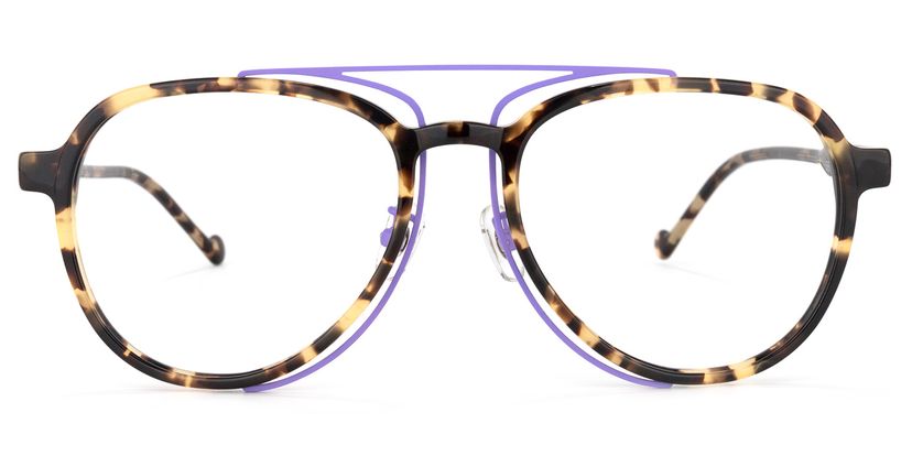 Ezra Geometric Light-Tortoise Glasses