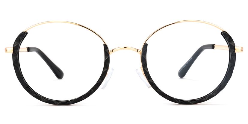 Finley Round Black Glasses