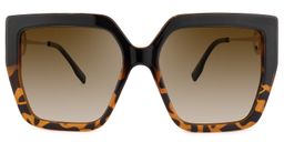 Teagan Square Tortoise Sunglasses0