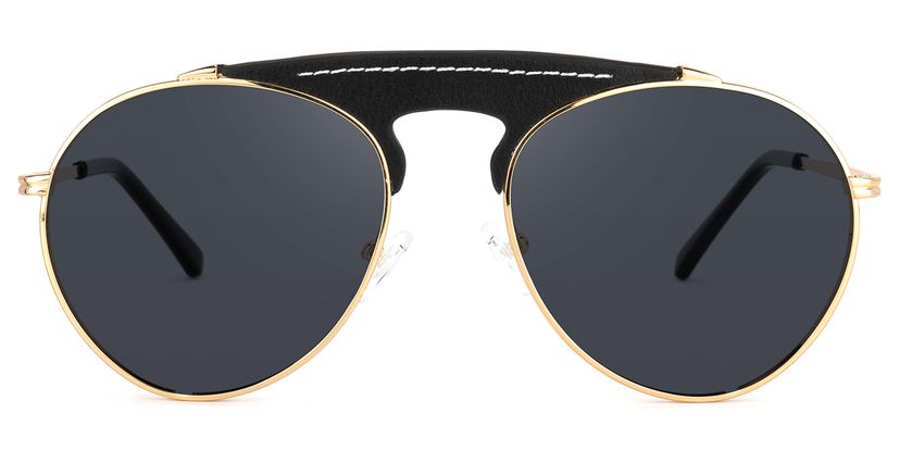 Elvira Geometric Black Sunglasses
