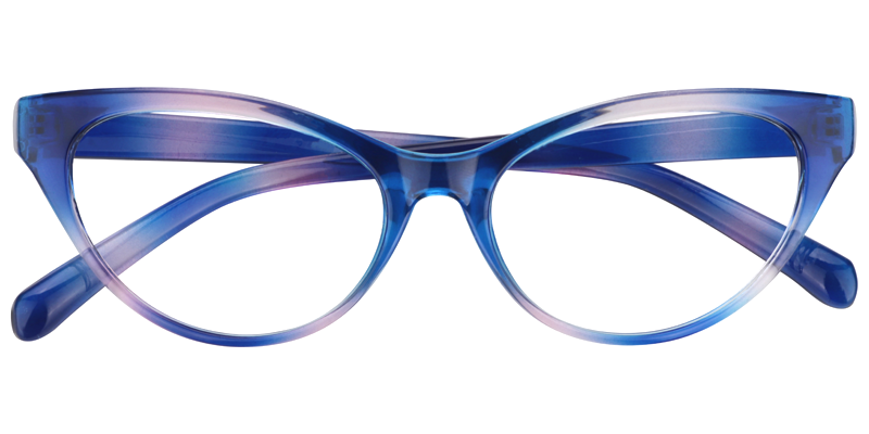Cateye Blue Reading Glasses | Zeelool Reading Glasses1
