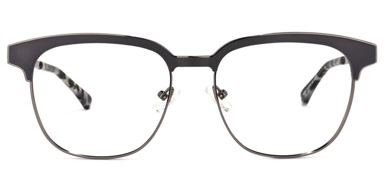 Wren Dark-Gray Browline Glasses
