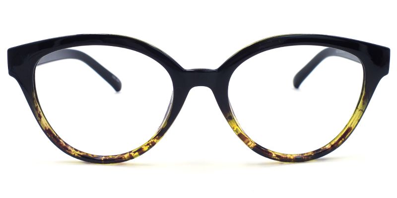 Audrey Hepburn Yellow-Tortoise Cat Eyeglasses