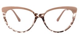 Marcus Cateye Cameo-Brown Glasses0