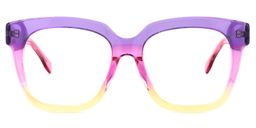Xion Square Pink-Yellow Glasses0