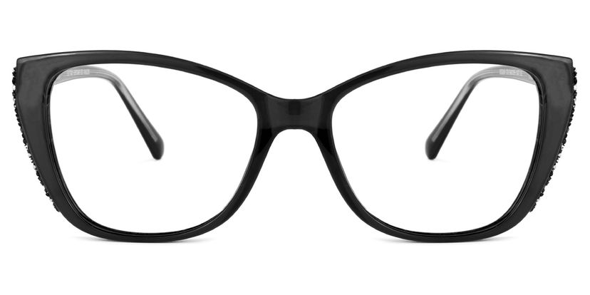 Yoselin Cateye Black Glasses