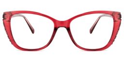 Yoselin Cateye Red Glasses0
