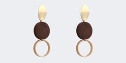 Vintage Round Shaped Gold Earrings2