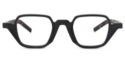 Yasin Square Black Glasses0