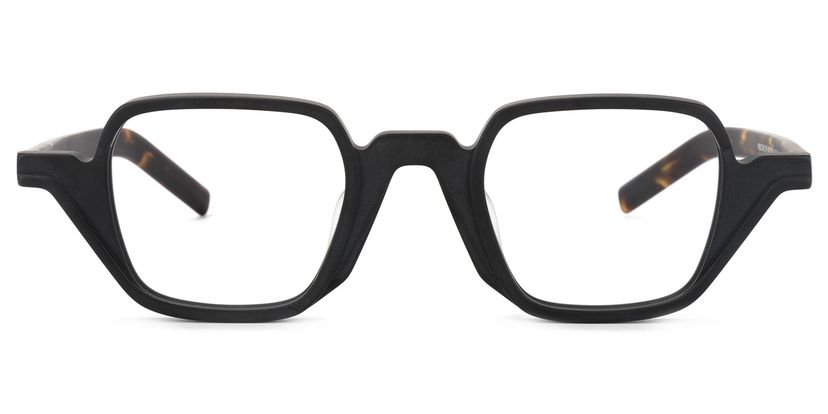 Yasin Square Black Glasses