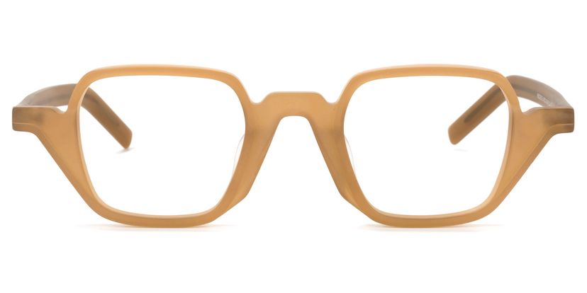 Yasin Square Cameo-Brown Glasses
