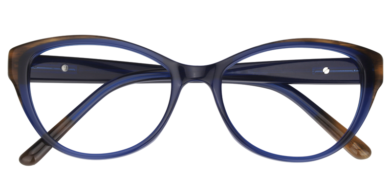 Cateye Dark Blue Glasses | Zeelool Eyeglasses1