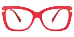 Yulia Cateye Red Glasses0