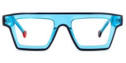 Gerri Square Blue Glasses0