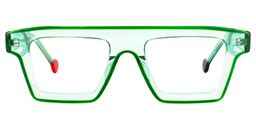 Gerri Square Green Glasses0