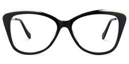 Clayland Cat Eye Black Glasses0