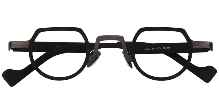 Timothy Round Black Glasses