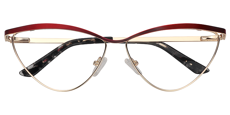 Red Cateye Glasses | Zeelool Eyeglass Frames2
