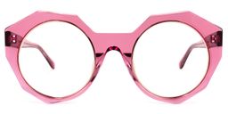 Bogar Geometric Red Glasses0