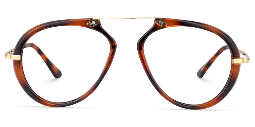 Darius Geometric Tortoise Glasses