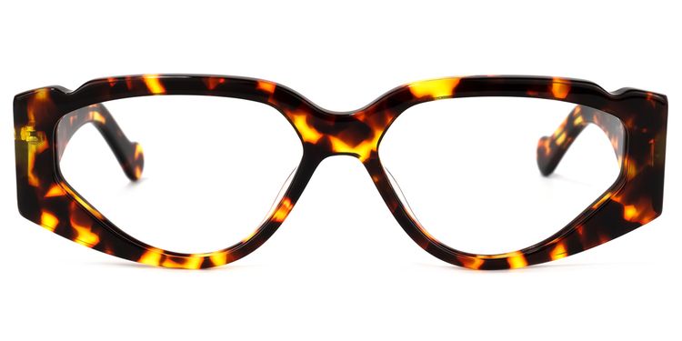 Sofia Geometric Tortoise Glasses