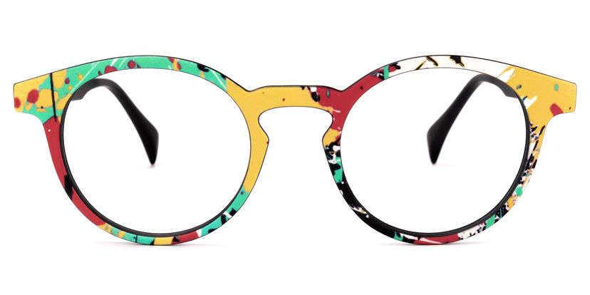 Street-Artist Round Colorful Glasses