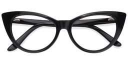 Marilyn Black Cat eye Glasses1