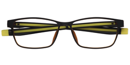 Charles Rectangle Brown Sports Glasses1