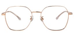 Fulda Geometric Rose-Gold Glasses0