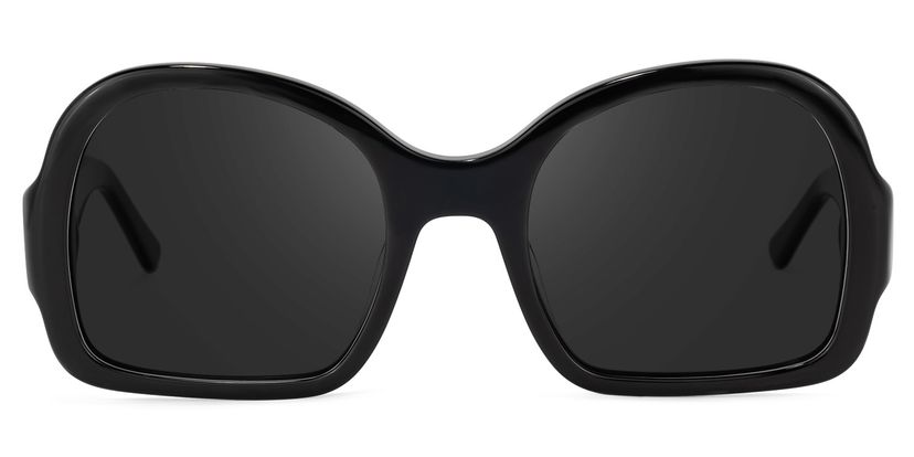 Peffer Geometric Black Sunglasses