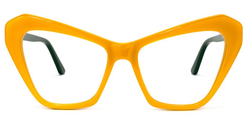 Benita Cateye Yellow Glasses