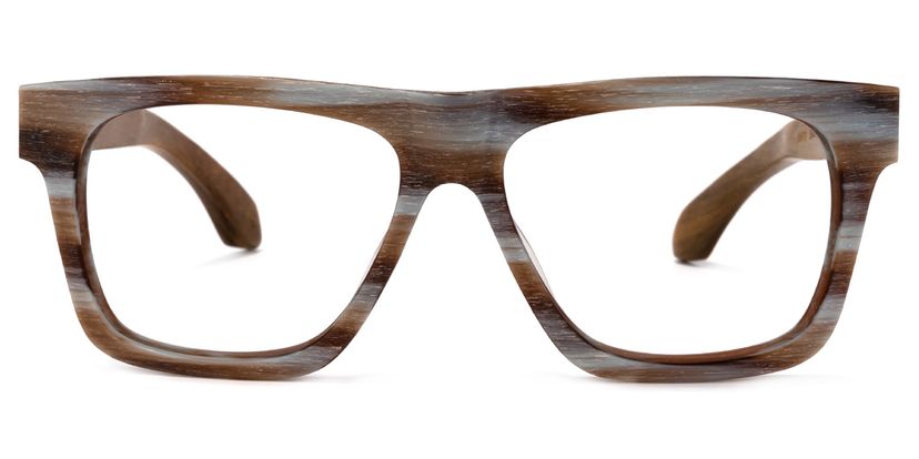Rhonda Square Brown Glasses