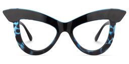 Dent Cat Eye Blue-Tortoise Glasses0