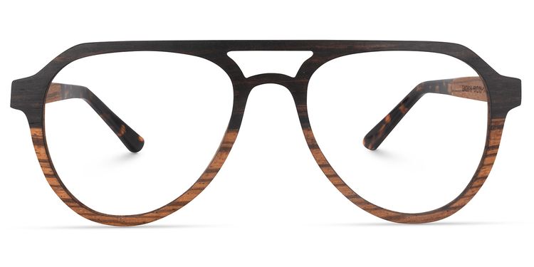 Derek Aviator Wood Glasses