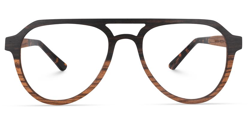 Derek Aviator Wood Glasses