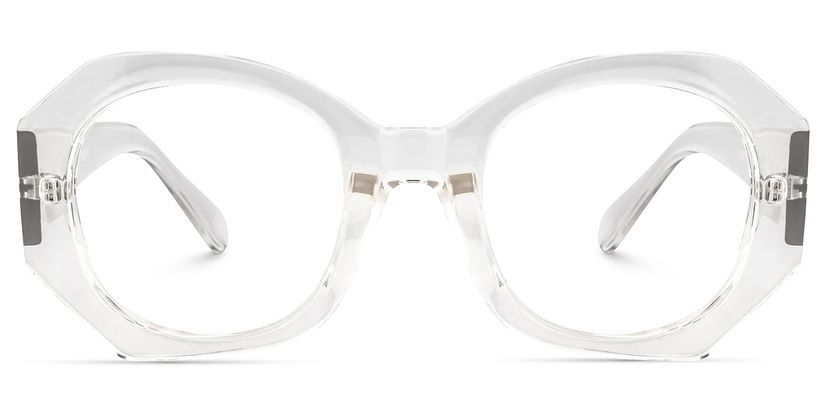Desire Geometric Clear Glasses