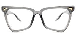 Cicely Geometrical Gray Eyeglasses0