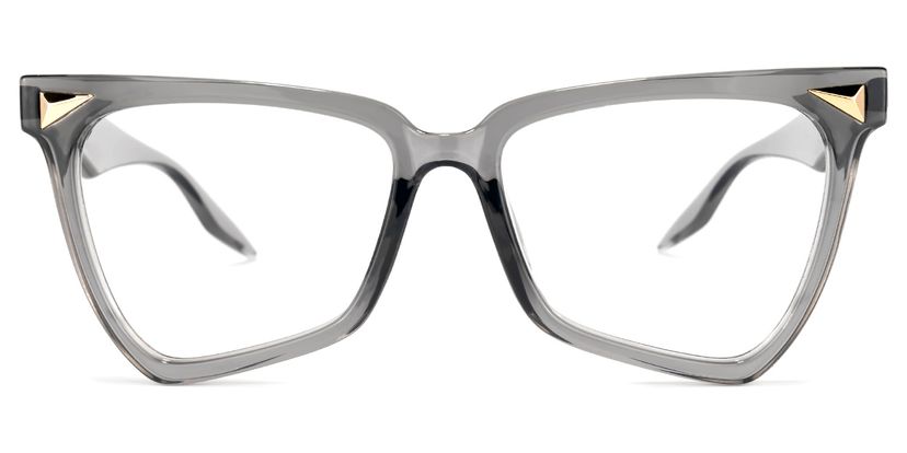 Cicely Geometrical Gray Eyeglasses