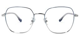 Lakeisha Square Silver Glasses0