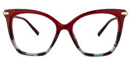 Lamar Butterfly Red Glasses0