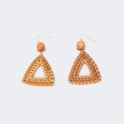 Stylish Weave Brown Earrings1