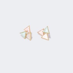 Stylish Triangle Colorful Earrings0