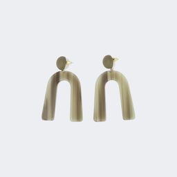 Stylish Arch Green Earrings1