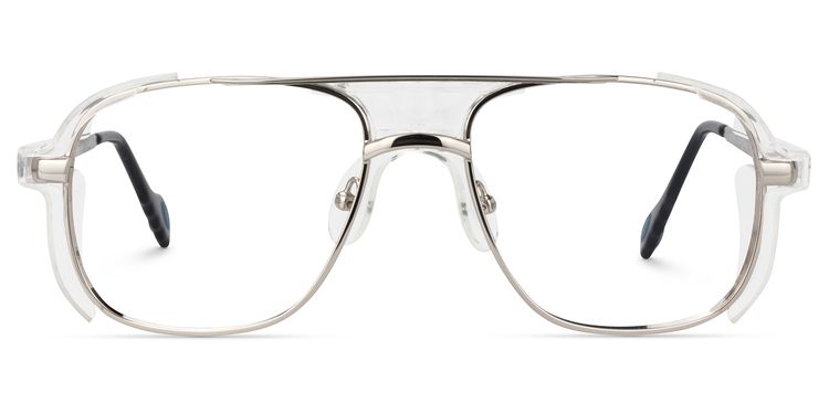 Dickinson Aviator Silver Glasses