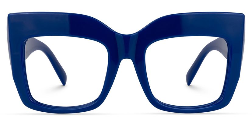 Alberta Cat Eye Blue Glasses