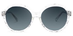 Lila Round Clear Glasses9