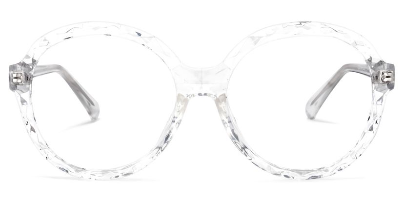 Lila Round Clear Glasses