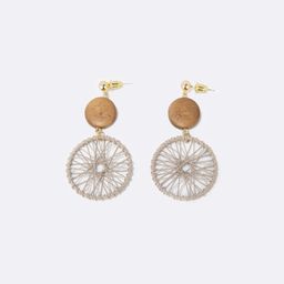 Stylish Weave Round Earrings1