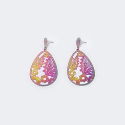 Stylish Hollowed-Out Purple Earrings1